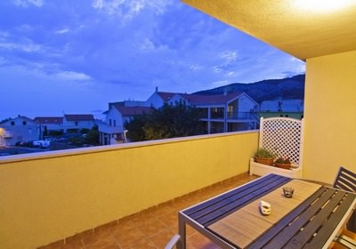 apartment beige, balcony with sea view